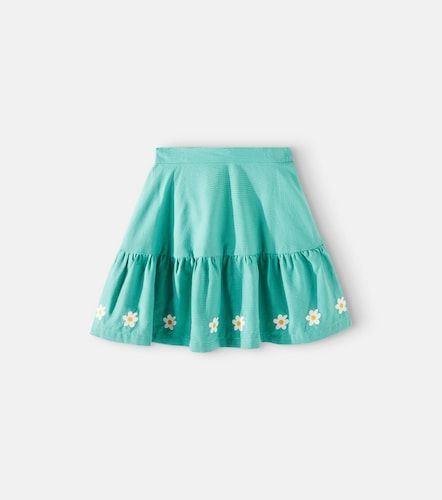 Falda Daisies de algodón a cuadros - Tinycottons - Modalova