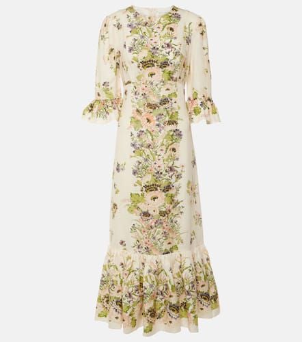 Halliday floral ruffled linen maxi dress - Zimmermann - Modalova