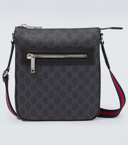 GG canvas leather-trimmed crossbody bag - Gucci - Modalova