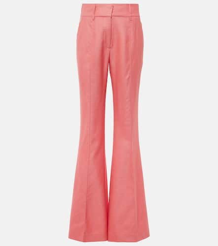 Rhein high-rise silk and wool flared pants - Gabriela Hearst - Modalova