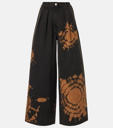 Pantaloni a gamba larga in cotone con stampa - Alanui - Modalova