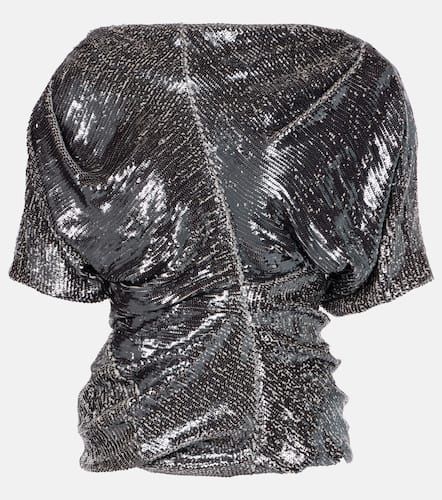 Dries Van Noten Sequined ruched top - Dries Van Noten - Modalova