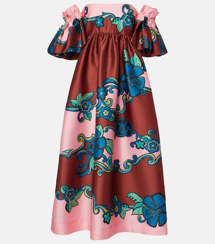 AlÃ©mais Floral off-shoulder satin maxi dress - Alemais - Modalova