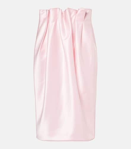 Draped satin midi skirt - Simone Rocha - Modalova