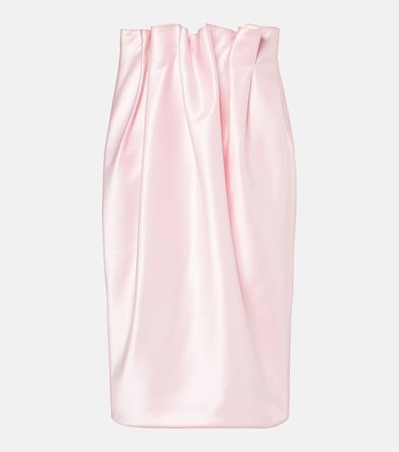 Falda midi drapeada de satén - Simone Rocha - Modalova