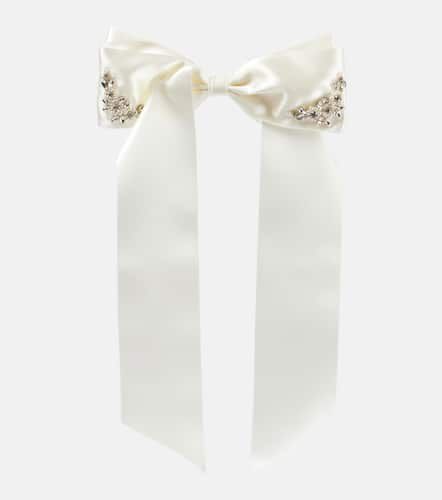 Embellished satin bow barrette - Simone Rocha - Modalova