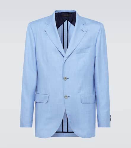 Silk, cashmere, and linen twill blazer - Brioni - Modalova