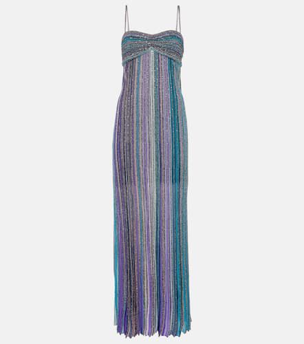 Striped sequined lamÃ© maxi dress - Missoni - Modalova