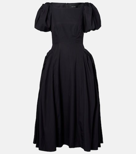 Abito midi in popeline di cotone con maniche a sbuffo - Simone Rocha - Modalova