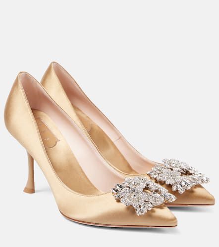 Efflorescence 85 embellished satin pumps - Roger Vivier - Modalova