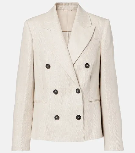Blazer de lino y algodón - Brunello Cucinelli - Modalova