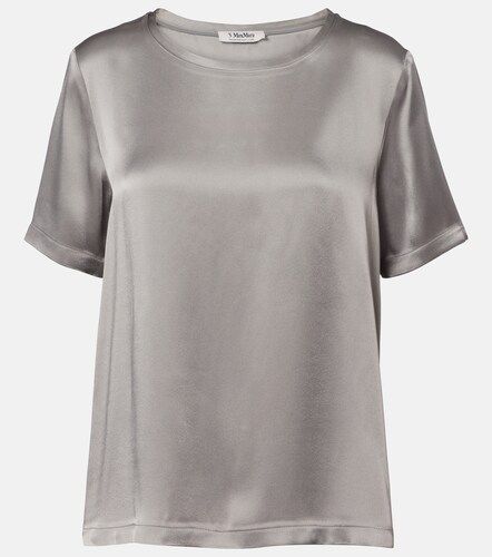 S Max Mara T-shirt in satin - 'S Max Mara - Modalova