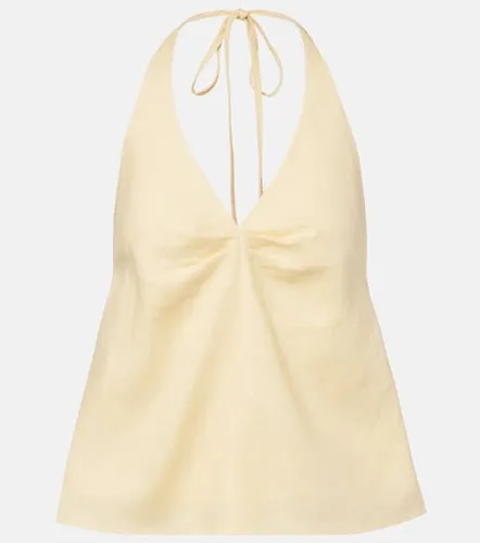 Staud Corso halterneck linen top - Staud - Modalova
