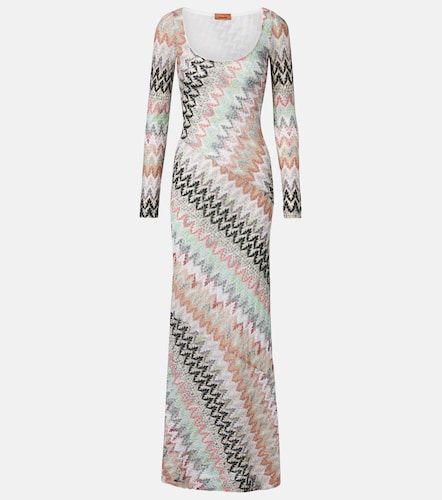 Abito lungo in lamé a zig-zag - Missoni - Modalova