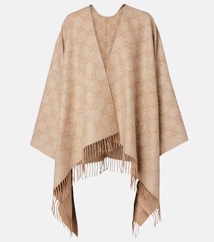 Capa de lamé en mezcla de cachemir con GG - Gucci - Modalova