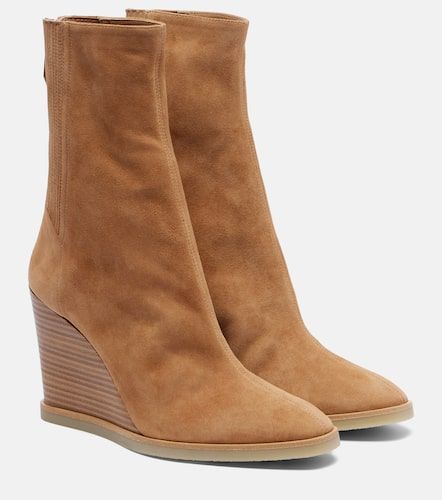 Bottines compensées Saint Honoré 85 en daim - Aquazzura - Modalova