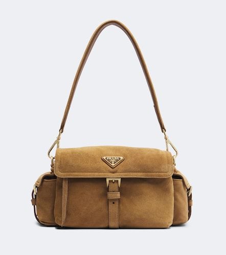 Borsa Explore Medium in suede - Prada - Modalova