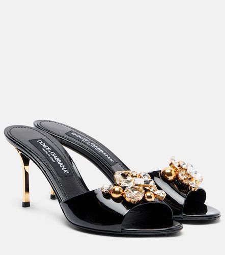 Embellished patent leather mules - Dolce&Gabbana - Modalova