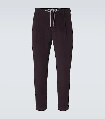 Cotton and cashmere corduroy slim pants - Eleventy - Modalova