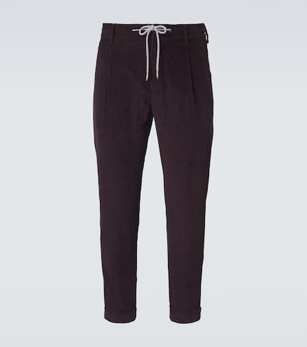 Pantaloni slim in velluto di cotone e cashmere a coste - Eleventy - Modalova