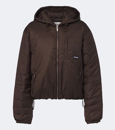 Chaqueta acolchada con capucha - Miu Miu - Modalova