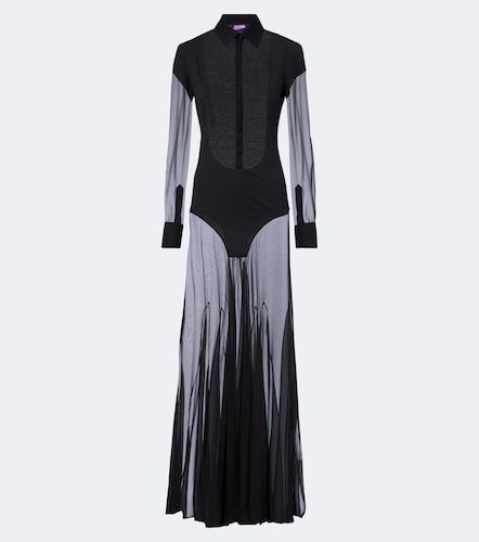 Hemdblusenkleid aus Strick mit Seide - Jean Paul Gaultier - Modalova
