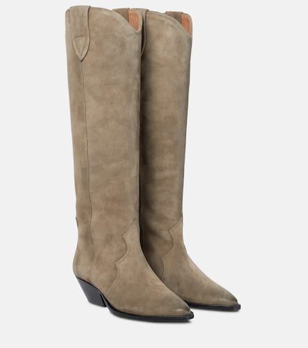 Denvee suede knee-high boots - Isabel Marant - Modalova