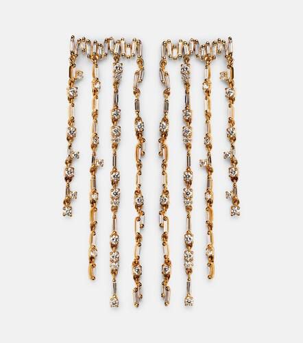 Kt fringe earrings with diamonds - Suzanne Kalan - Modalova