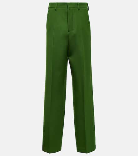 Wide-leg virgin wool pants - Ami Paris - Modalova