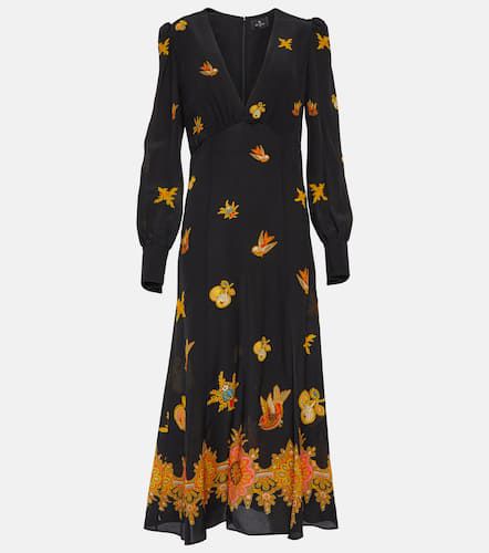 Printed silk crÃªpe de chine midi dress - Etro - Modalova