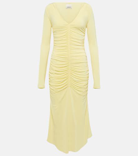 Laly gathered jersey midi dress - Isabel Marant - Modalova