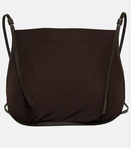 Framed leather-trimmed crop top - Christopher Esber - Modalova