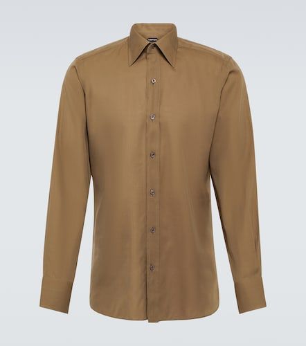 Camicia in popeline di seta - Tom Ford - Modalova