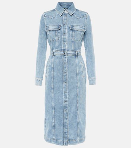 Luxe denim midi dress - 7 For All Mankind - Modalova