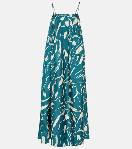 Heather printed silk maxi dress - Asceno - Modalova