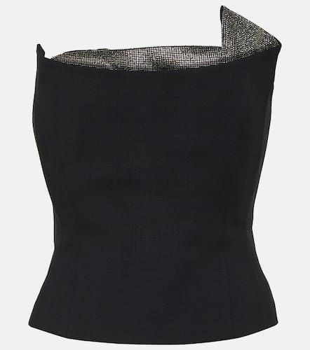 Embellished wool and silk top - Roland Mouret - Modalova