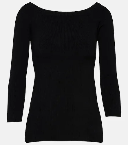 Pullover Derick a coste off-shoulder - Veronica Beard - Modalova