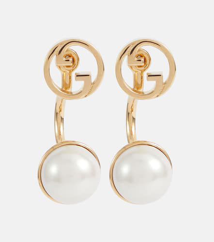 Blondie Interlocking G faux pearl earrings - Gucci - Modalova
