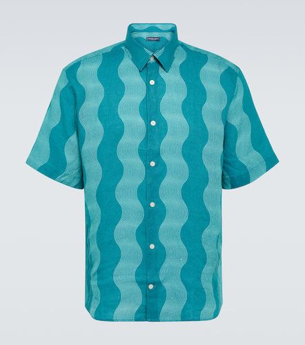 Camisa bowling de lino a rayas - Frescobol Carioca - Modalova