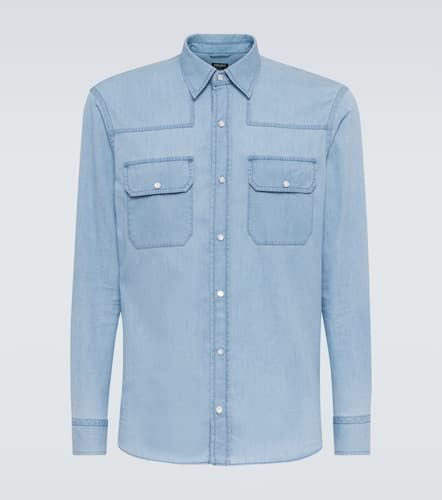 Zegna Camisa western de denim - Zegna - Modalova