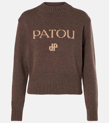 Intarsia wool and cashmere sweater - Patou - Modalova