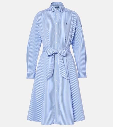 Striped cotton poplin shirt dress - Polo Ralph Lauren - Modalova