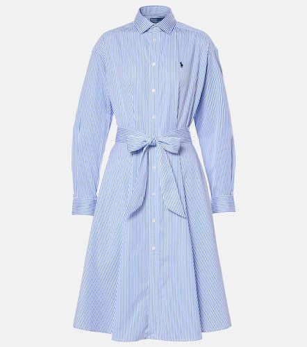 Striped cotton poplin shirt dress - Polo Ralph Lauren - Modalova