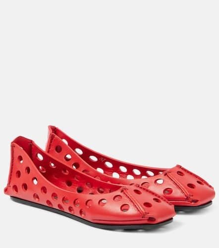 AlaÃ¯a Leather ballet flats - Alaia - Modalova