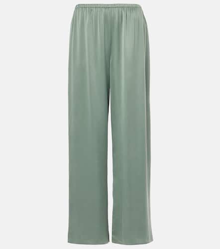 Austin silk charmeuse wide-leg pants - Asceno - Modalova