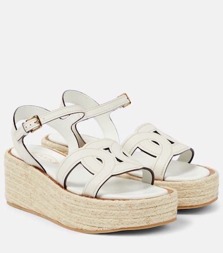 Kate leather espadrille wedges - Tod's - Modalova