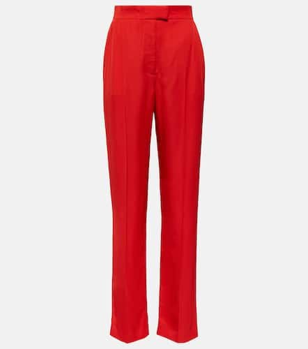 High-rise twill straight pants - Alexander McQueen - Modalova