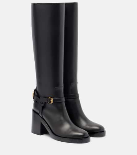 VLogo leather knee-high boots - Valentino Garavani - Modalova