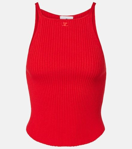 Courrèges Top Circle aus Rippstrick - Courreges - Modalova