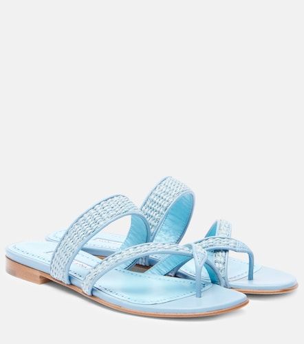 Susara raffia thong sandals - Manolo Blahnik - Modalova